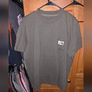 The North Face Olive Green Short Sleeve Pocket Tee